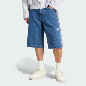 adidas Adicolor Men’s Denim Firebird Shorts Size 33 JC6235